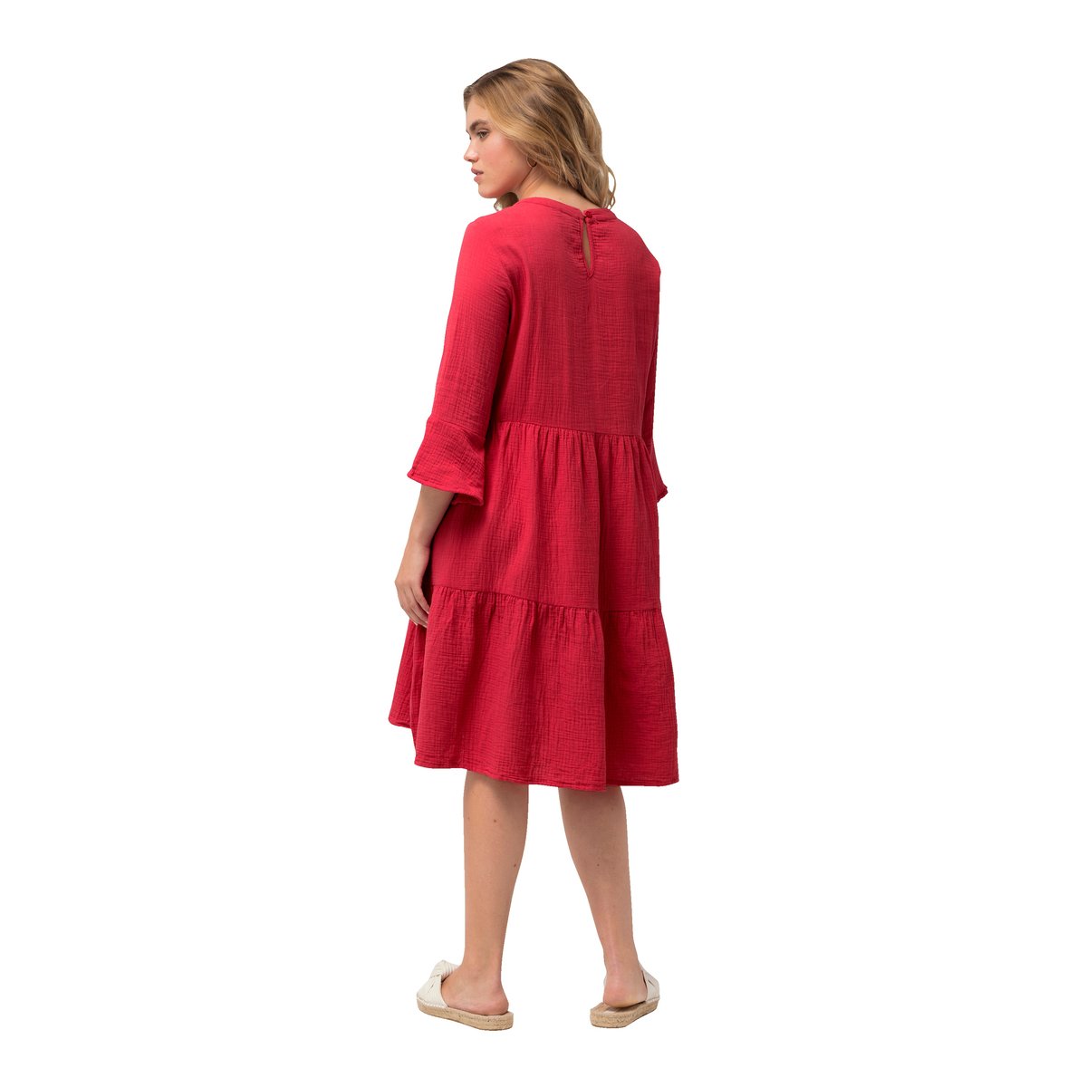 Robe en mousseline rose foncé, ULLA POPKEN