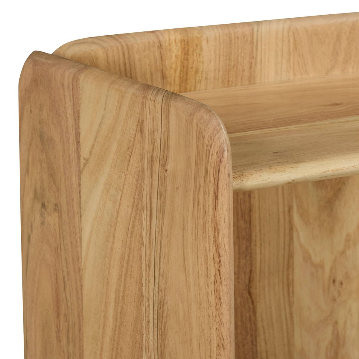 Table de chevet exotique bois d'acacia 2 niveaux TARA naturel, SWEEEK