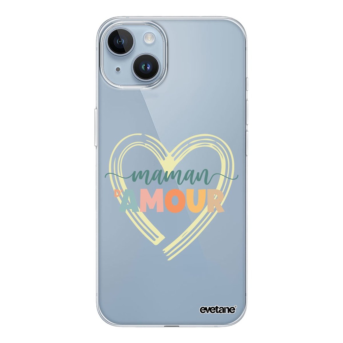Coque 360 iPhone 14 Plus maman d'amour, EVETANE