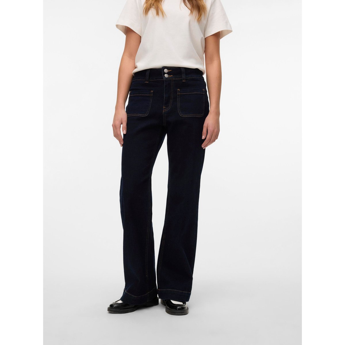 Jean Flared dark blue denim, VERO MODA