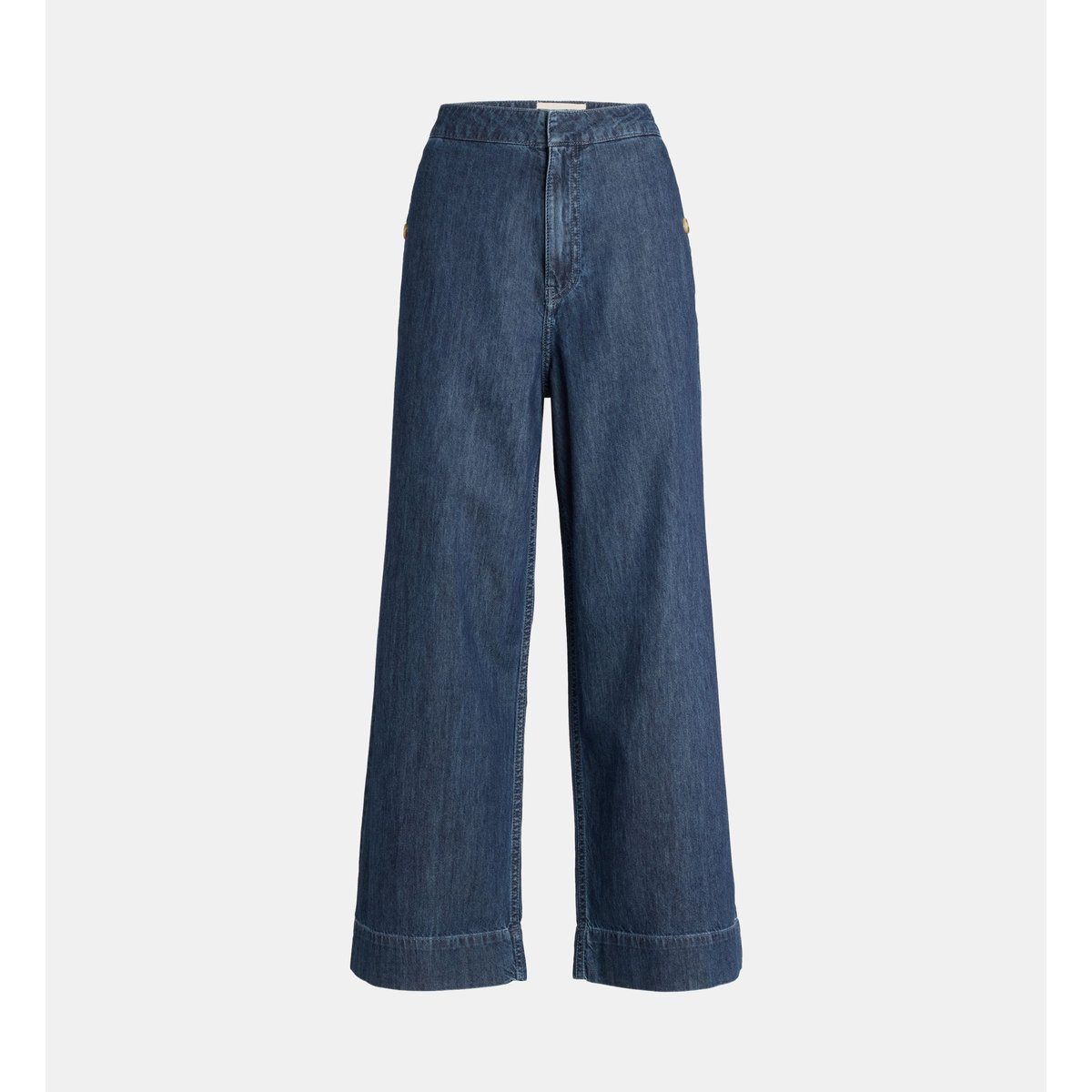Pantalon large kant coton bleu foncé, JODHPUR