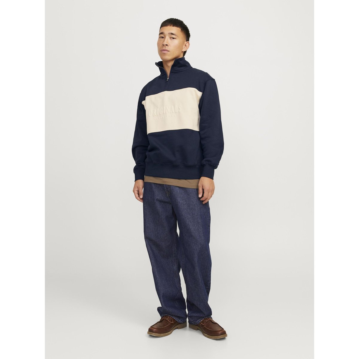 Sweat À Mi-Fermeture Éclair sky captain, JACK & JONES