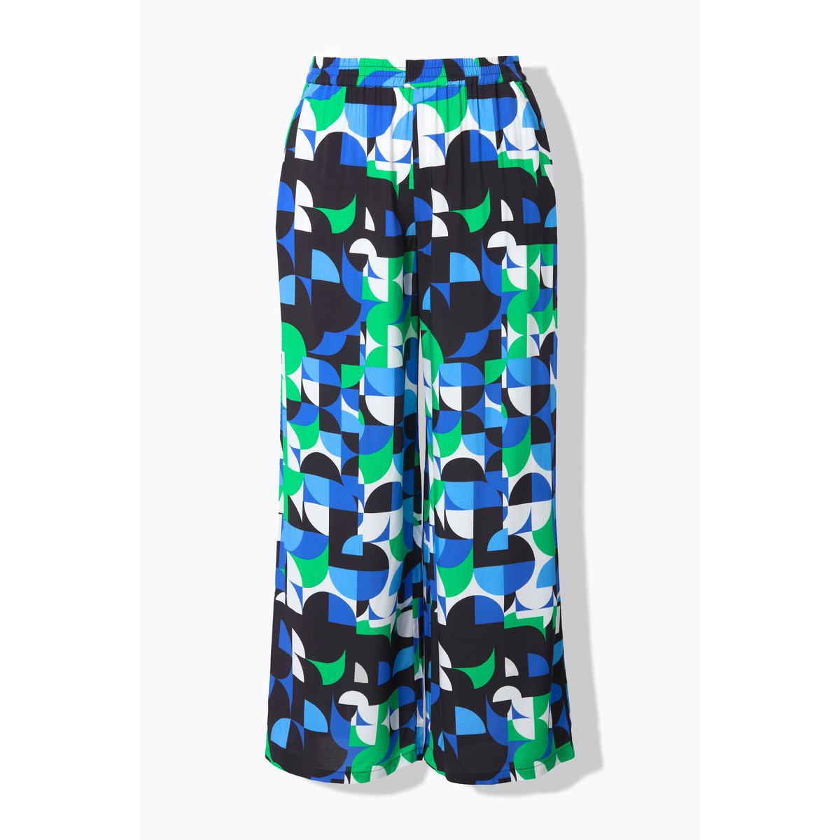 Pantalon dans un imprimé graphique vert naturel, ULLA POPKEN