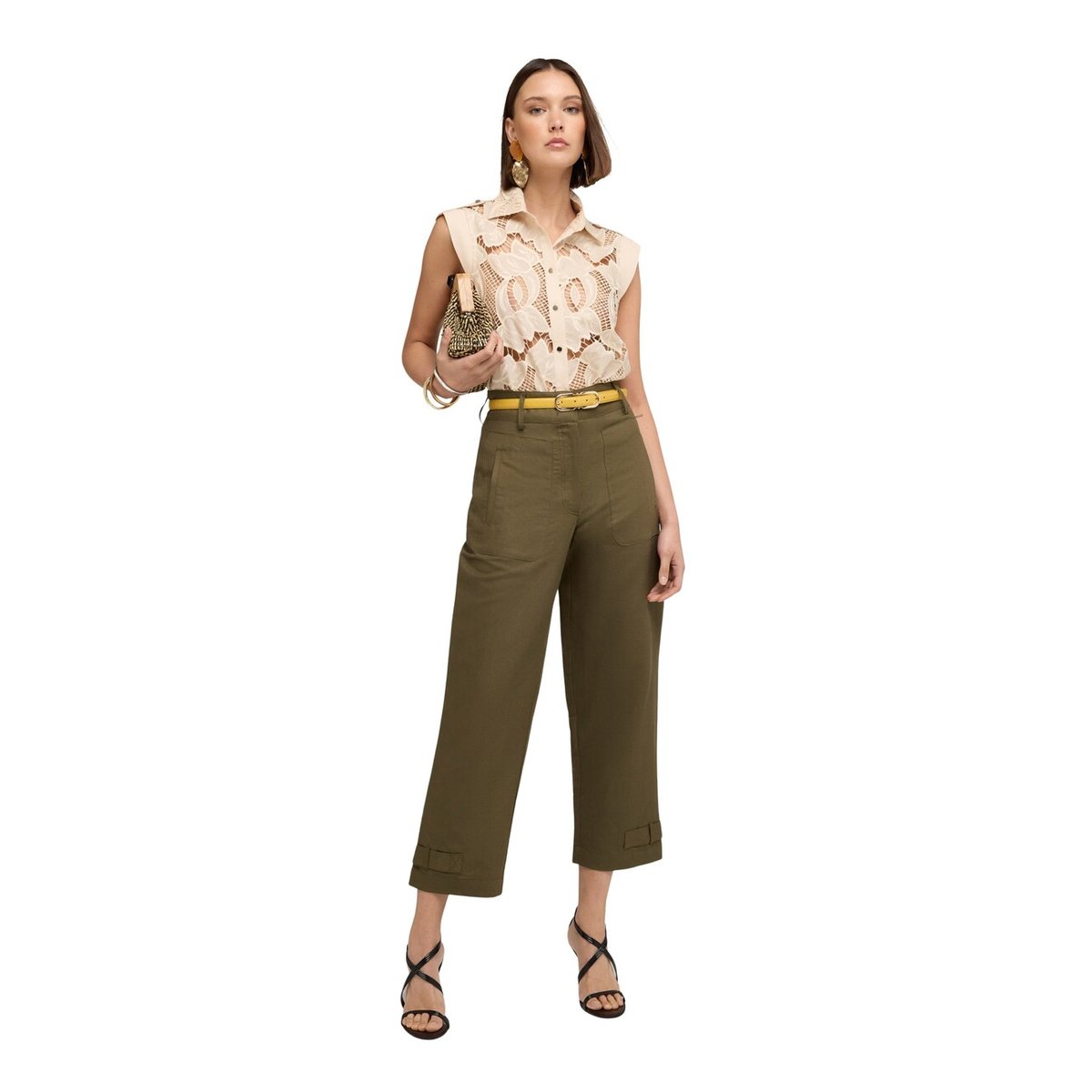Chemise sans manches beige, MOTIVI