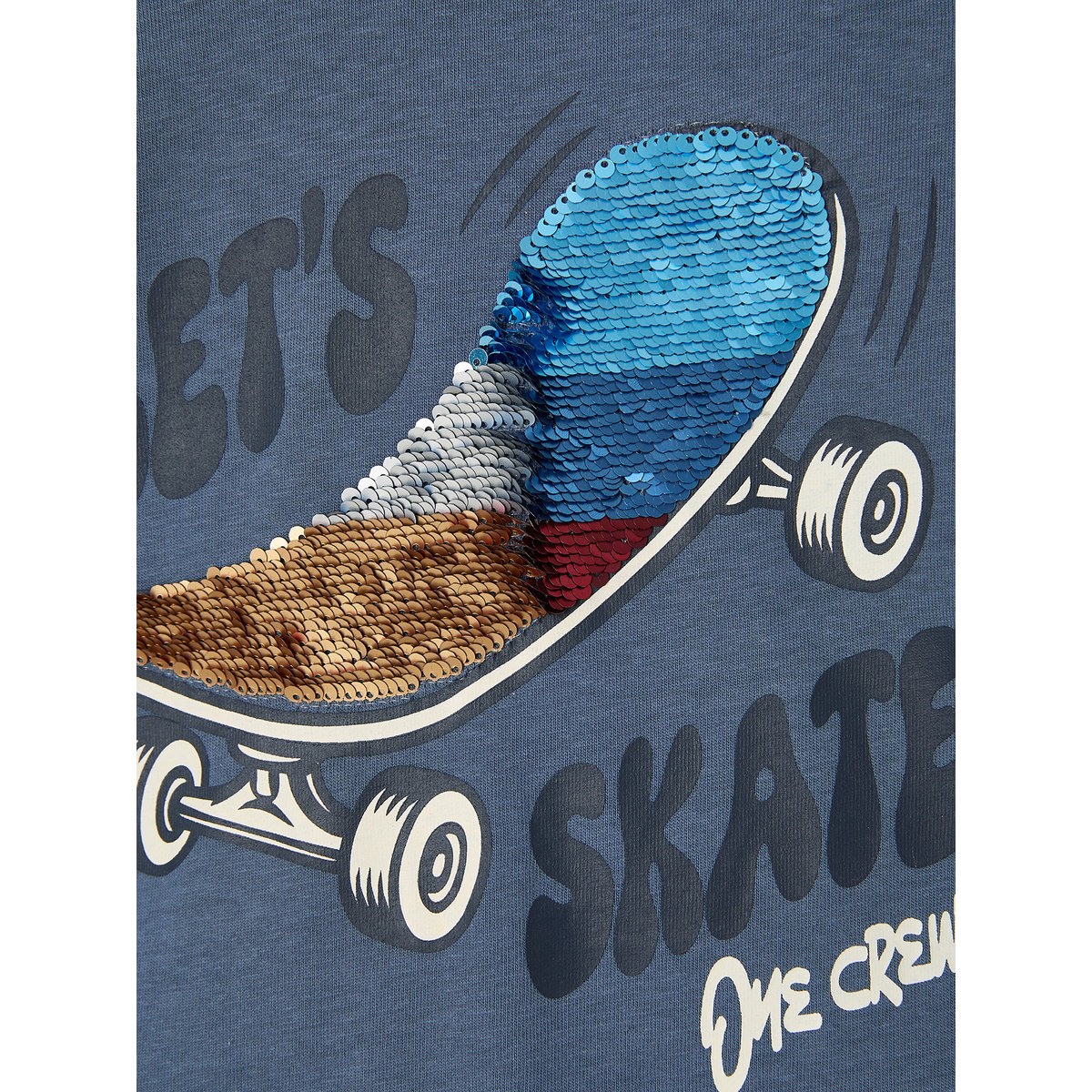 T-shirt manches longues bleu moyen, VERTBAUDET