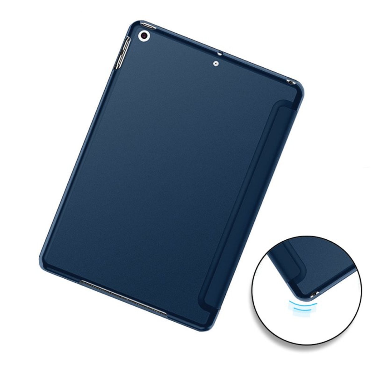Etui Smart Cover à rabat avec support pour iPad 10.2 (2019-2021) bleu, EVETANE