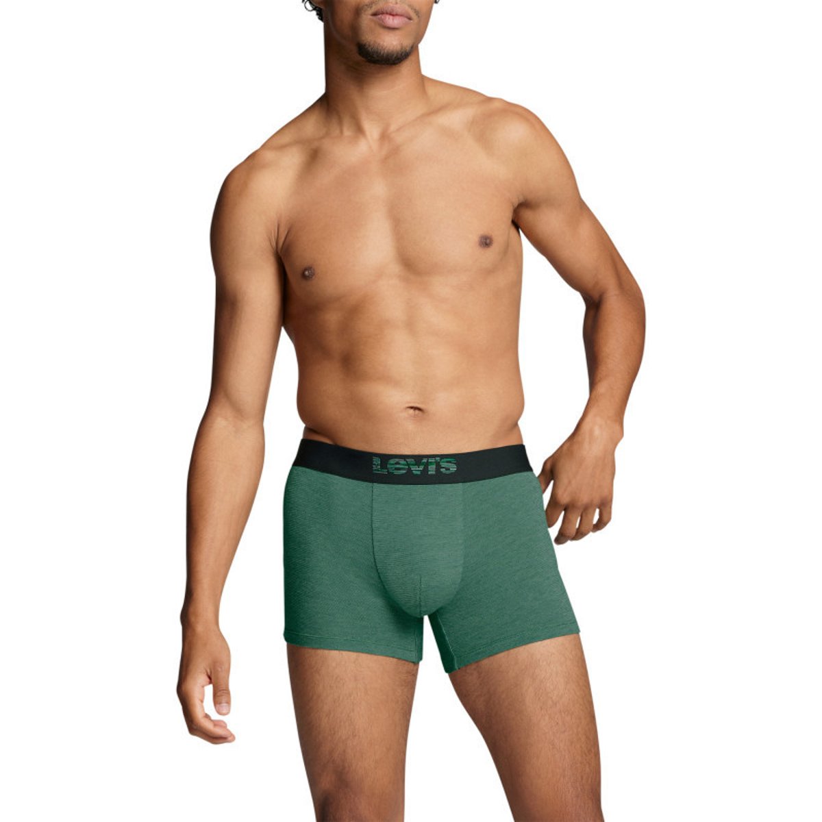 Lot de 2 boxers en coton bio vert, LEVI'S