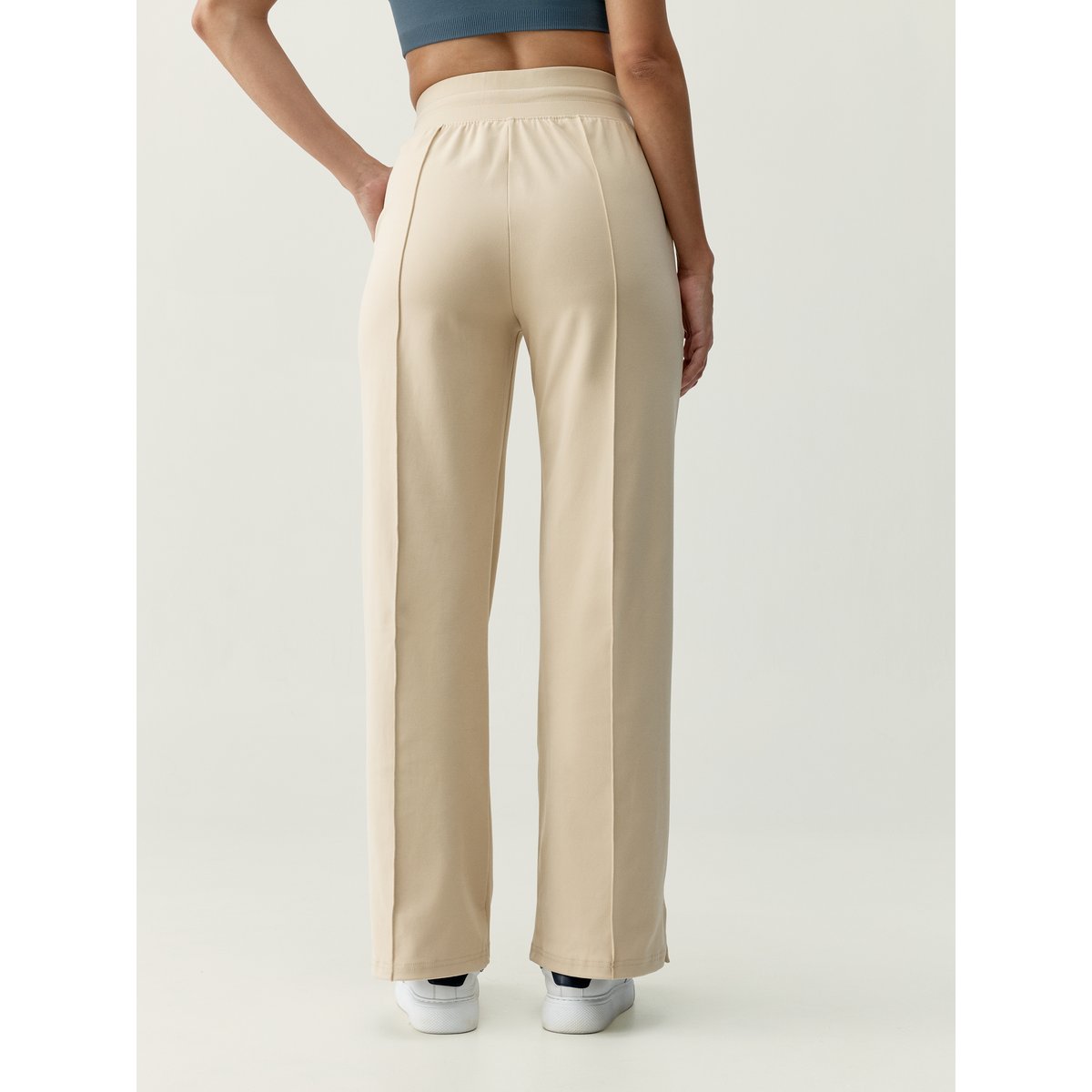 Pantalon de sport femme Leila Avec poches séchage rapide beige naturel, BORN
