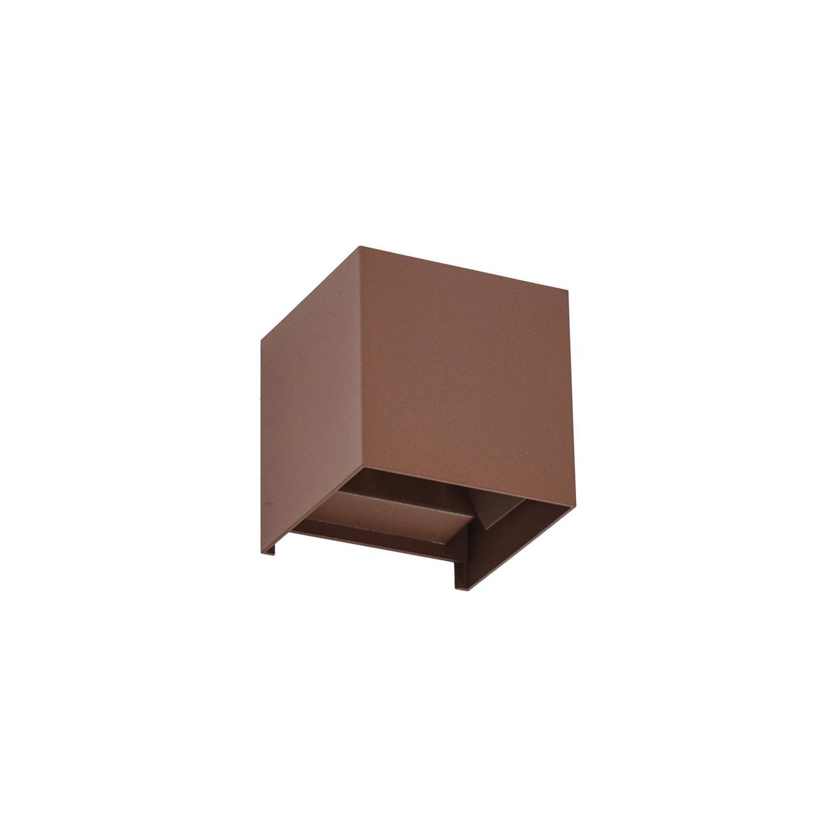 Applique extérieure en métal moderneLED brun rouille, LINDBY