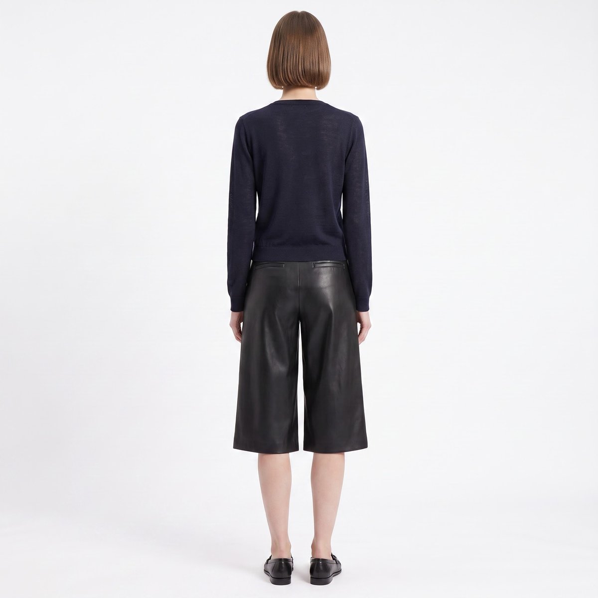 Cardigan femme boutonné à effet deux en un ANALIE navy, ARTLOVE