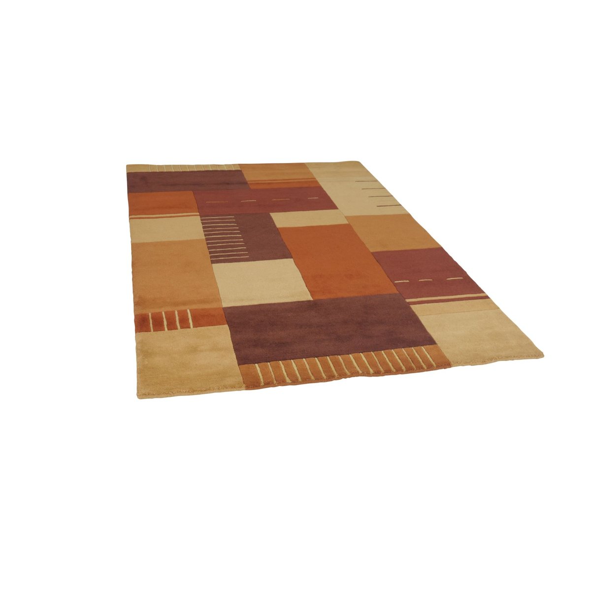 Tapis en laine vierge noué à la main gris, THEKO