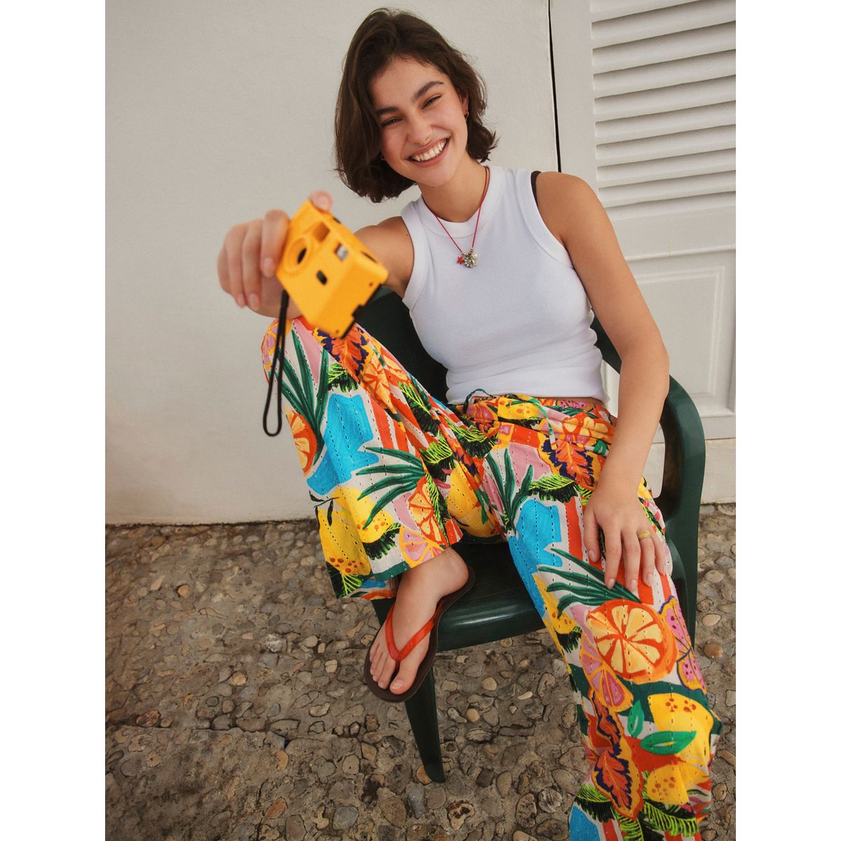 Pantalon brodé multi-couleurs, NEXT