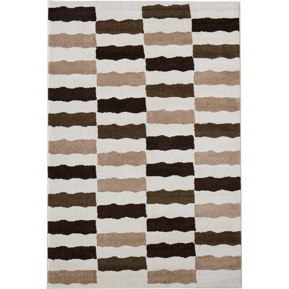 Tapis intérieur rayure retro SANTAL beige, NAZAR RUGS