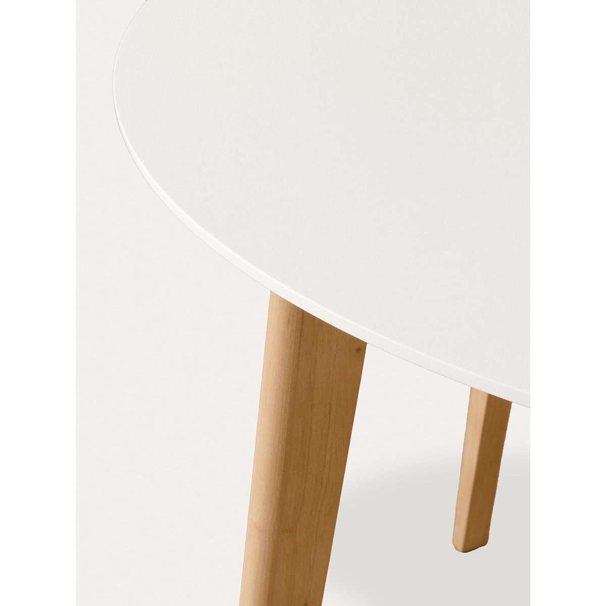 Table à manger DM - BASIC beige clair - blanc, KENAY