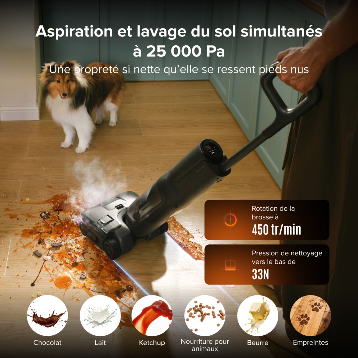 Nettoyeur de sol F25 Select Steam couleur unique, ROBOROCK