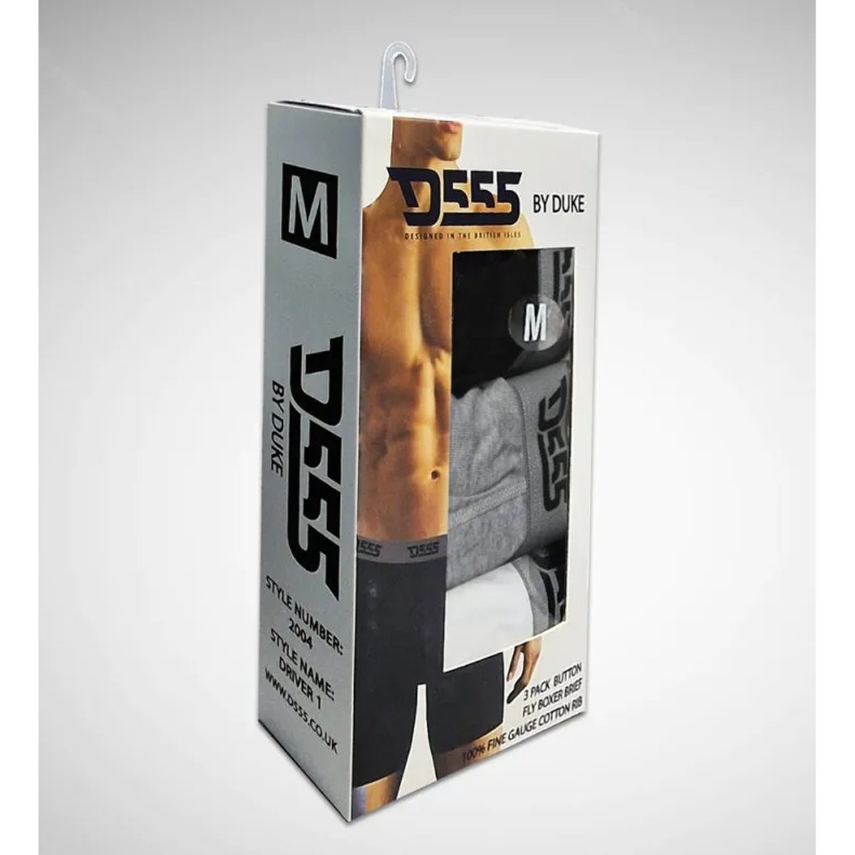 Boxers DRIVER noir / gris / blanc, DUKE