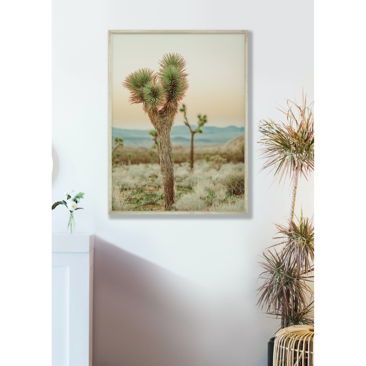 Poster Nature Desert 4 blanc, L'AFFICHERIE