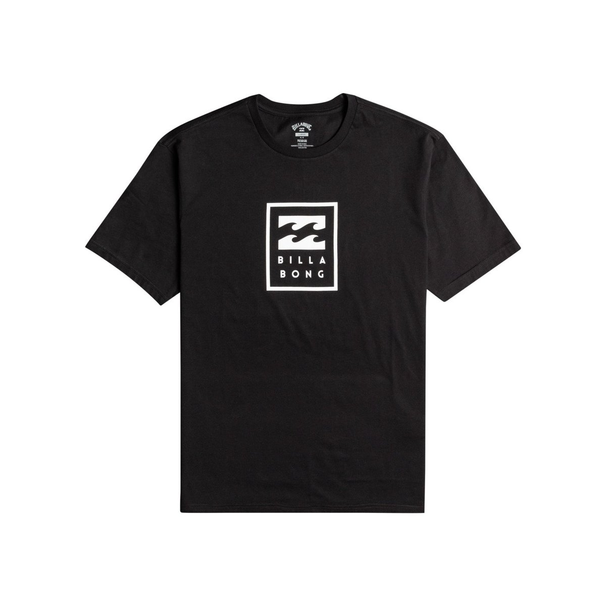 T shirt manches courtes UNITY STACKED noir black, BILLABONG