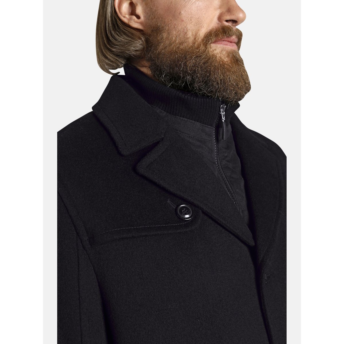 Veste TJORVE noir, JAN VANDERSTORM