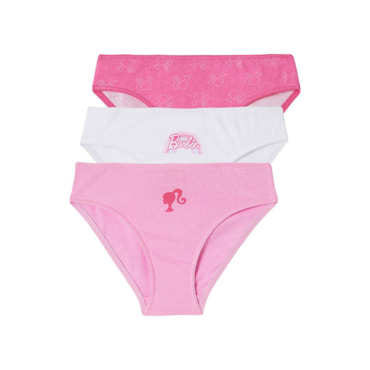 Lot de 3 culottes Barbie® lot rose, VERTBAUDET