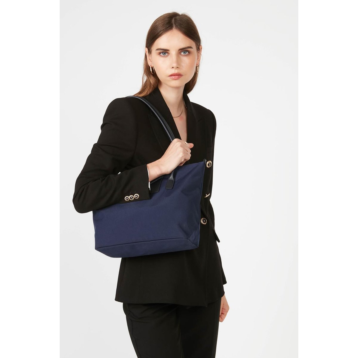 Sac cabas épaule SMART KBA bleu foncé, LANCASTER