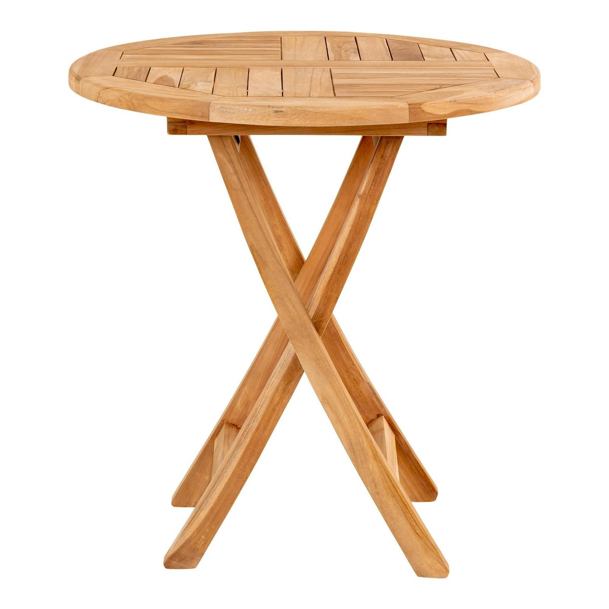 Table bistrot ronde en teck ø70 cm KUTA bois naturel, PIER IMPORT