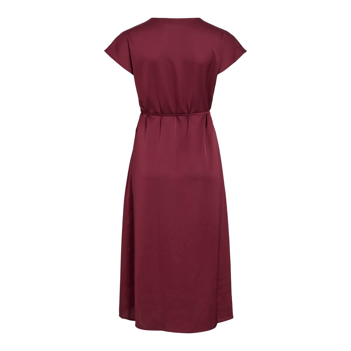 VIELLETTE - Manches courtes Robe mi-longue cabernet, VILA