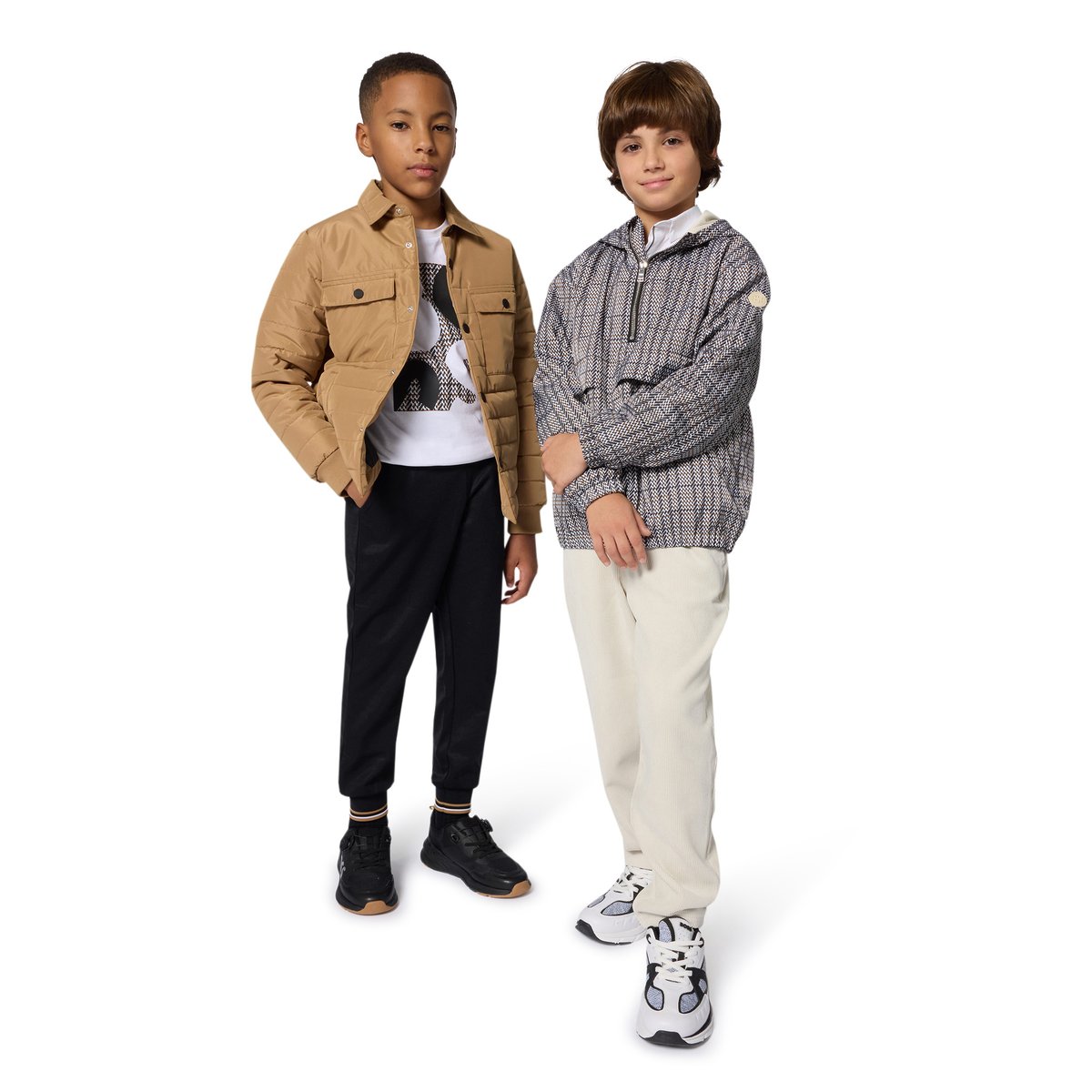 T-shirts à manches longues blanc, BOSS KIDSWEAR