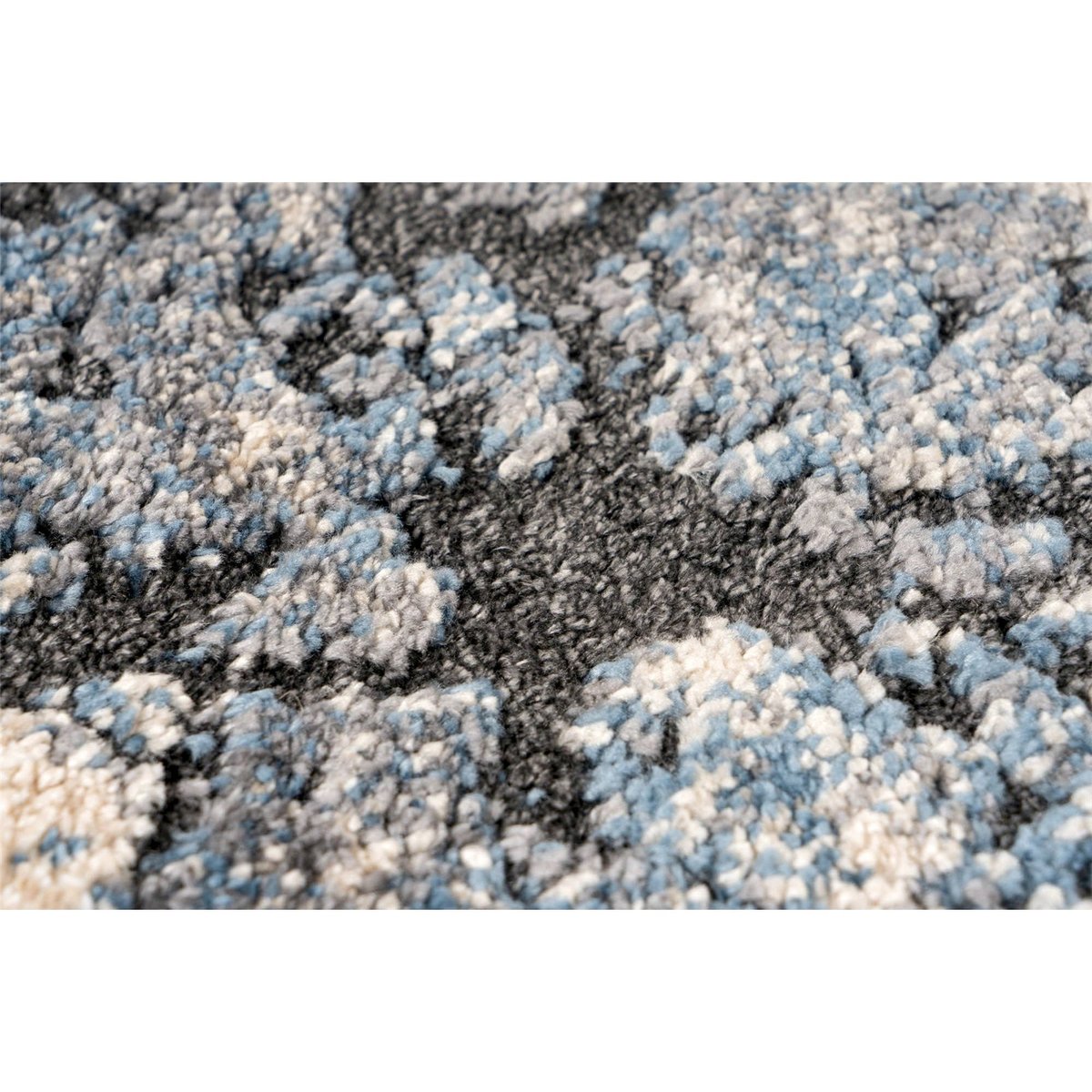 Tapis rectangulaire, Firenze bleu ardoise et gris pierre, ARTE ESPINA