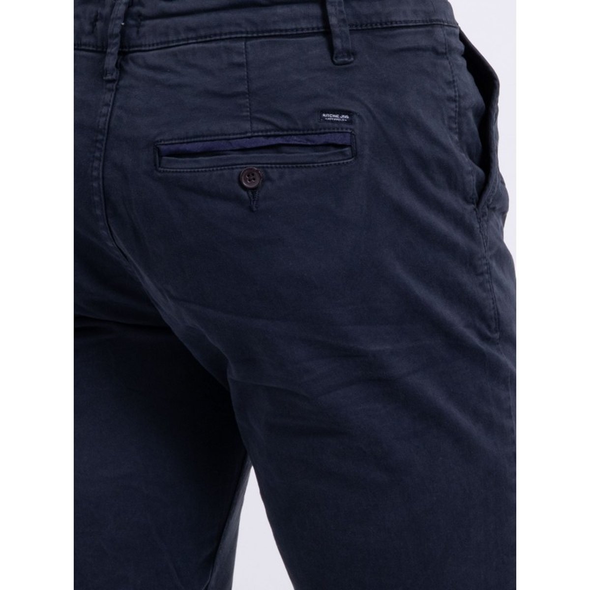 Pantalon Chino Coupe Ajustée Carltaro bleu marine, RITCHIE