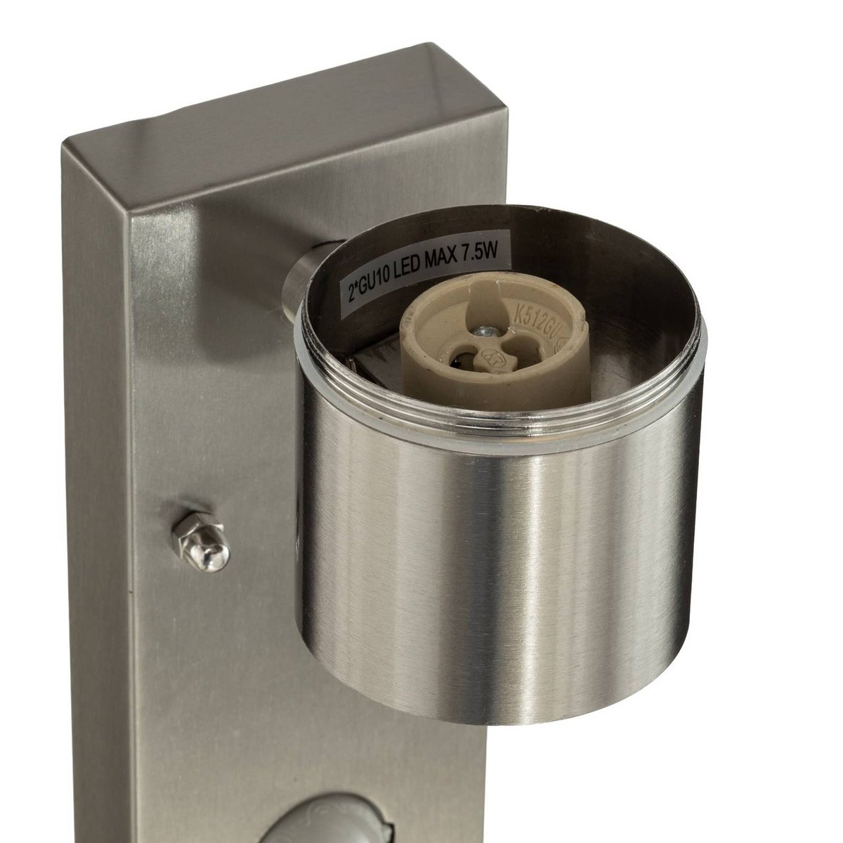 Applique extérieure en inox moderne, Eyrin acier inoxydable, LINDBY