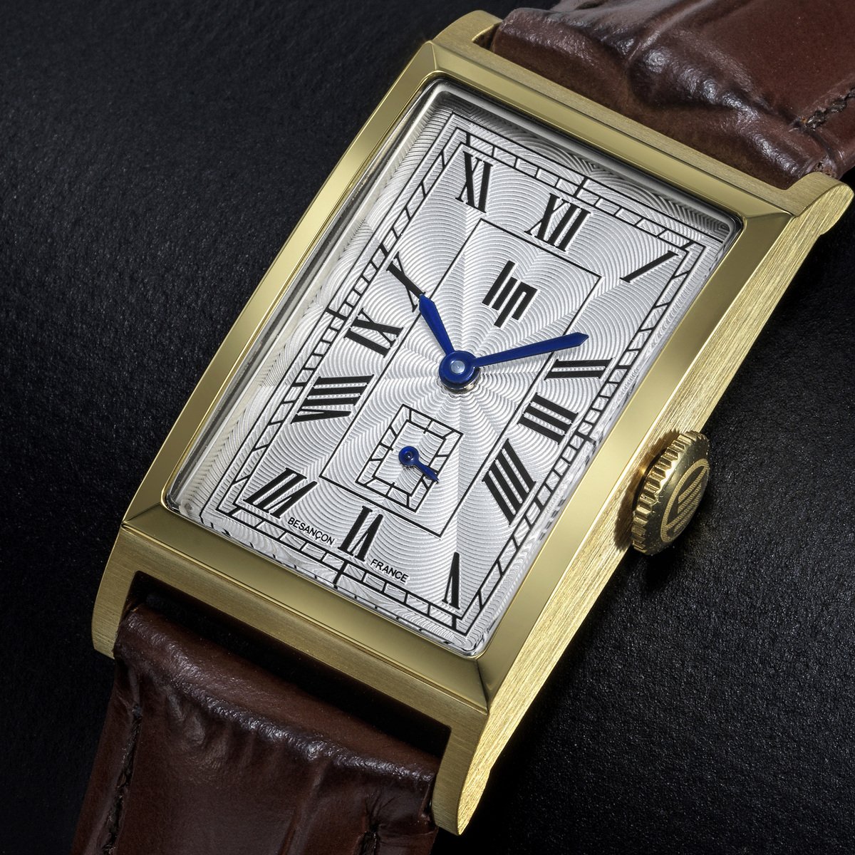Montre Analogique  CHURCHILL doré argenté marron, LIP