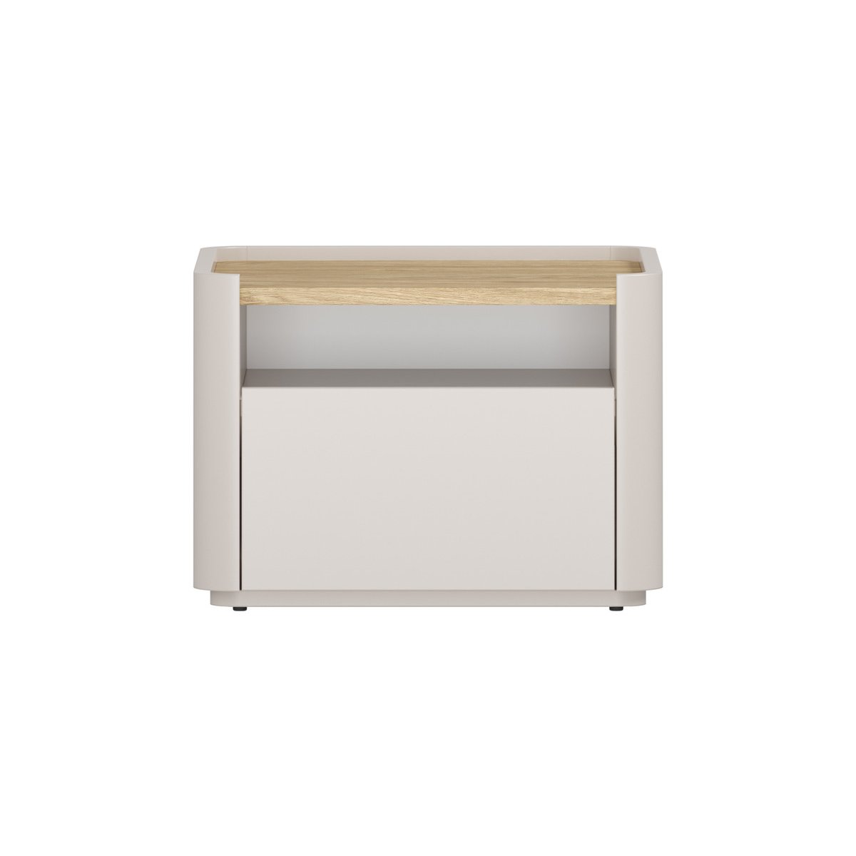 Table de chevet , ANYRA beige, BOBOCHIC