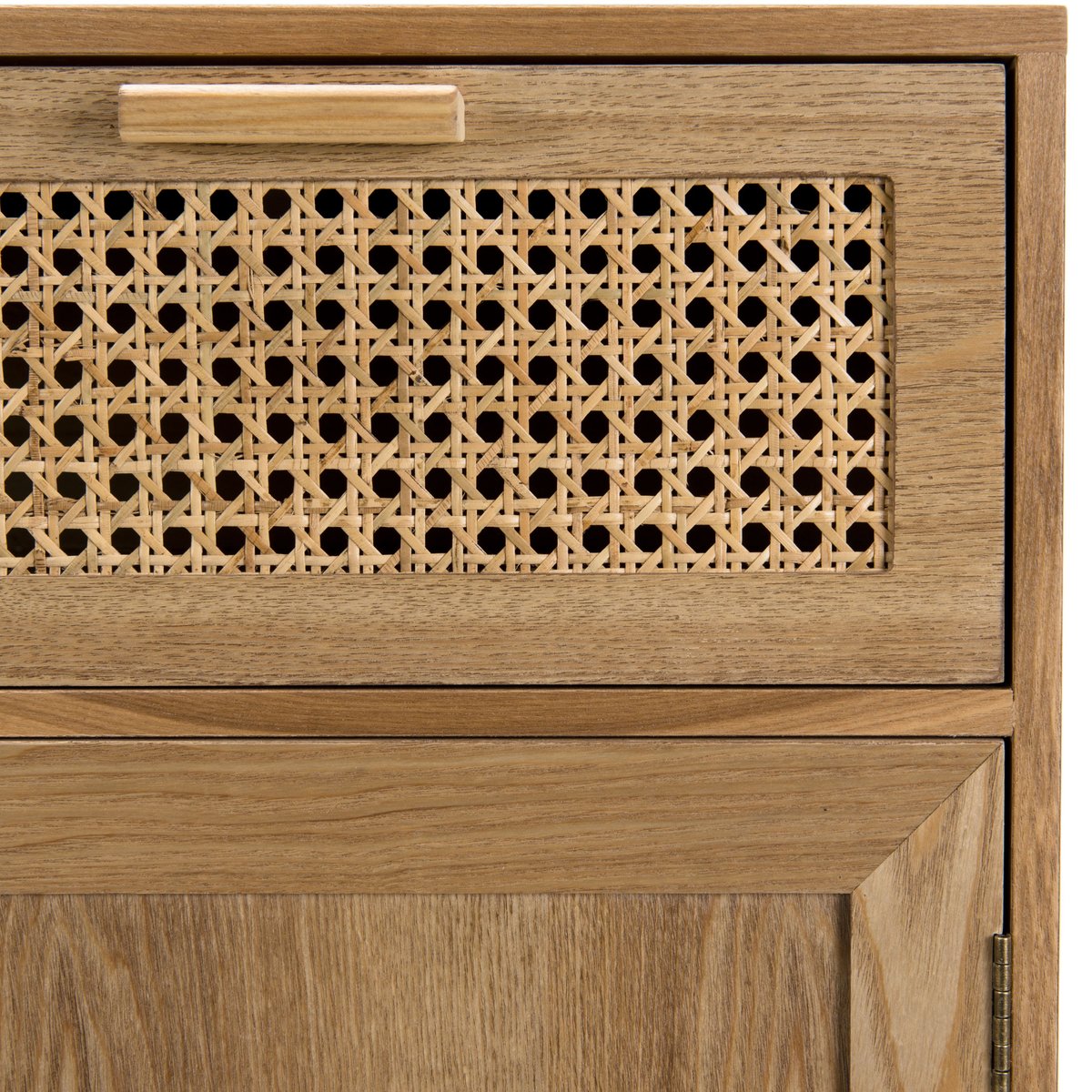 Petit buffet avec cannage ALGA bois naturel, PIER IMPORT