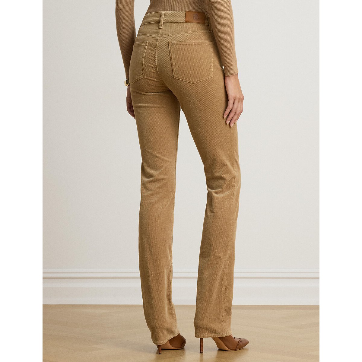 Pantaloni flare in velluto cammello, LAUREN RALPH LAUREN