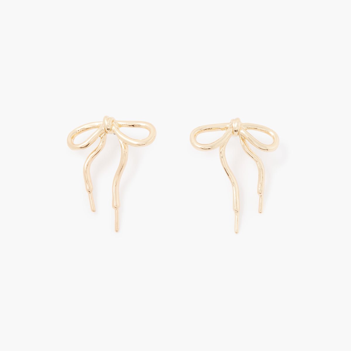 Boucles d'oreilles nœud doré, BALABOOSTE