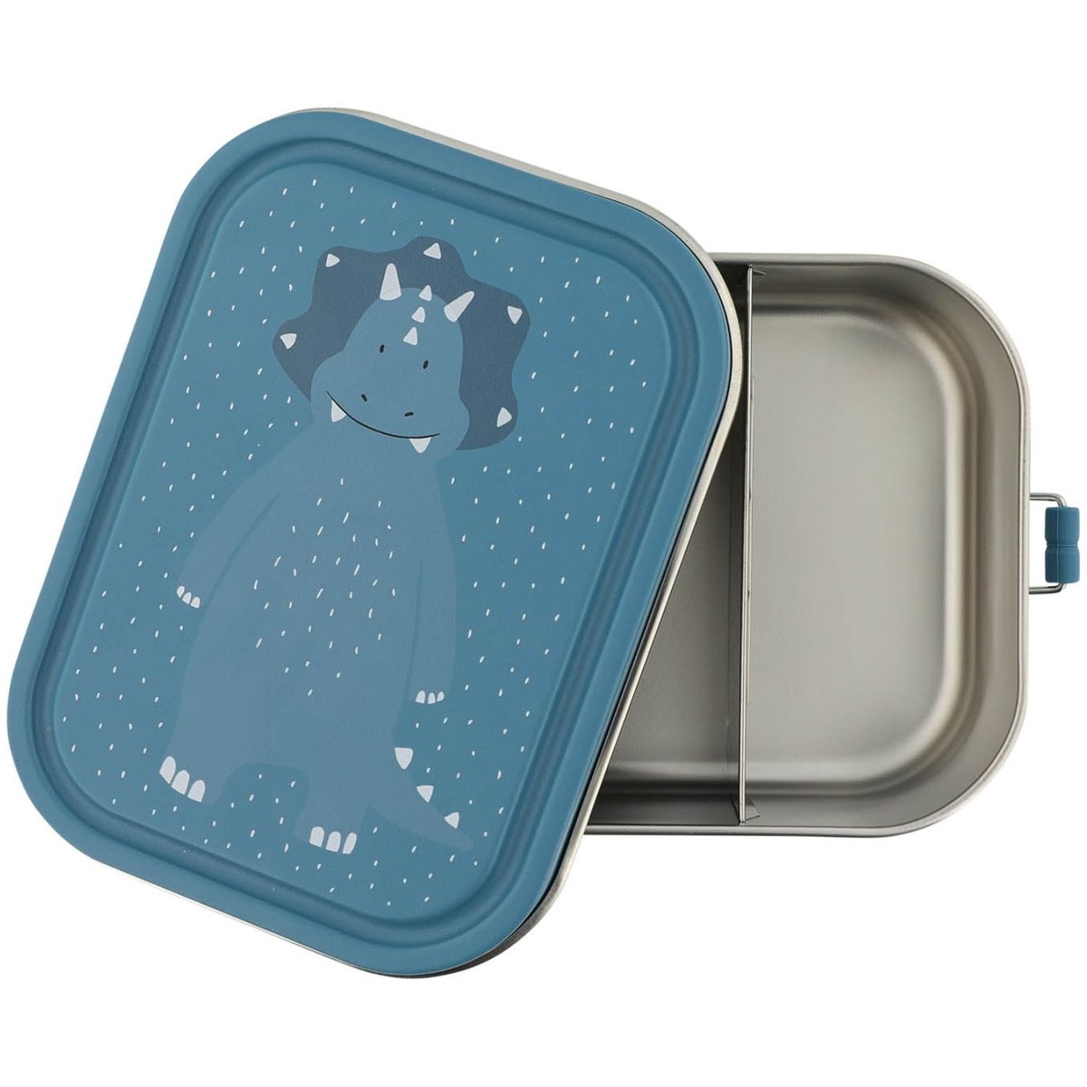 Grande lunch box bleu, blanc, noir, TRIXIE