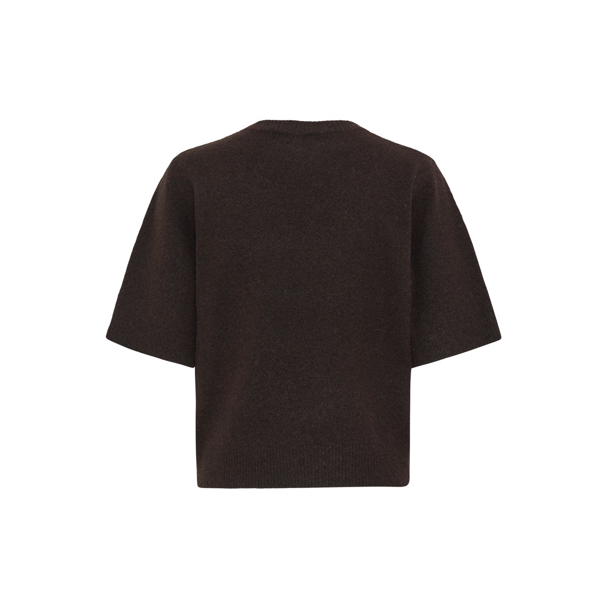 Pull en maille manches longues marron java, B.YOUNG