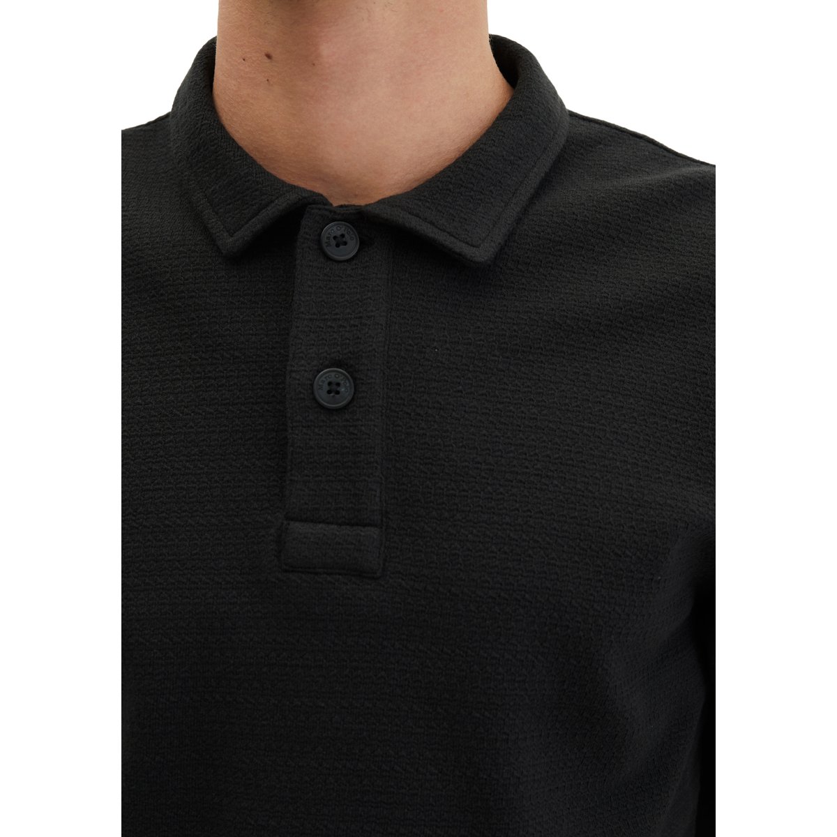 DfC Polo Jersey regular avec une structure fine noir, MARC O'POLO