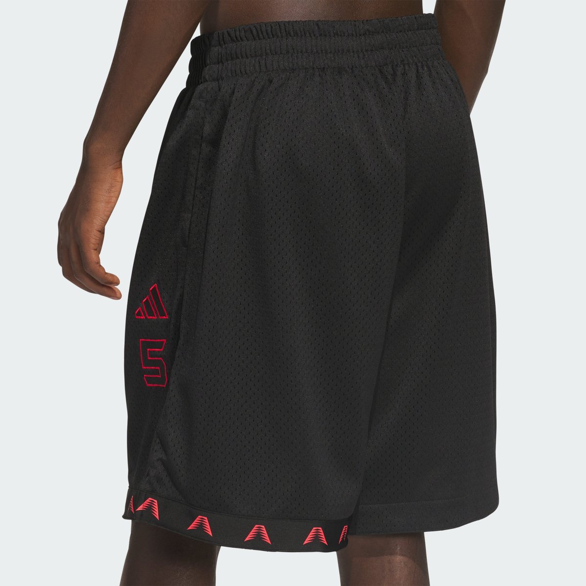 Short Anthony Edwards Foundation black / pure ruby, adidas Performance