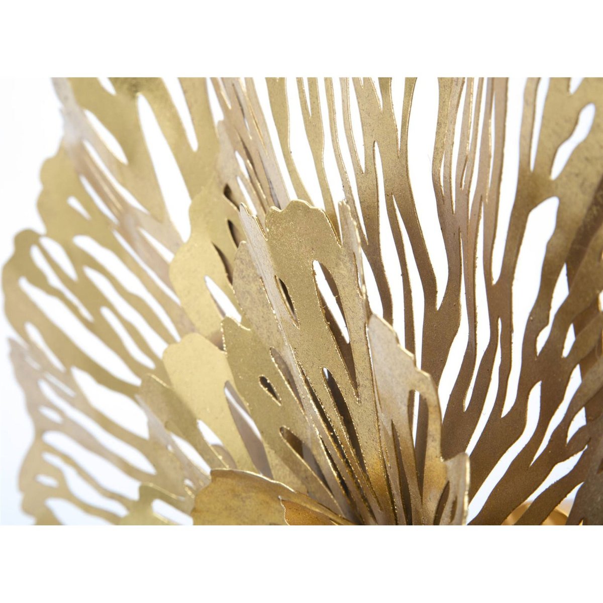 Applique murale en fer motif floral GLAM doré, RECOLLECTION