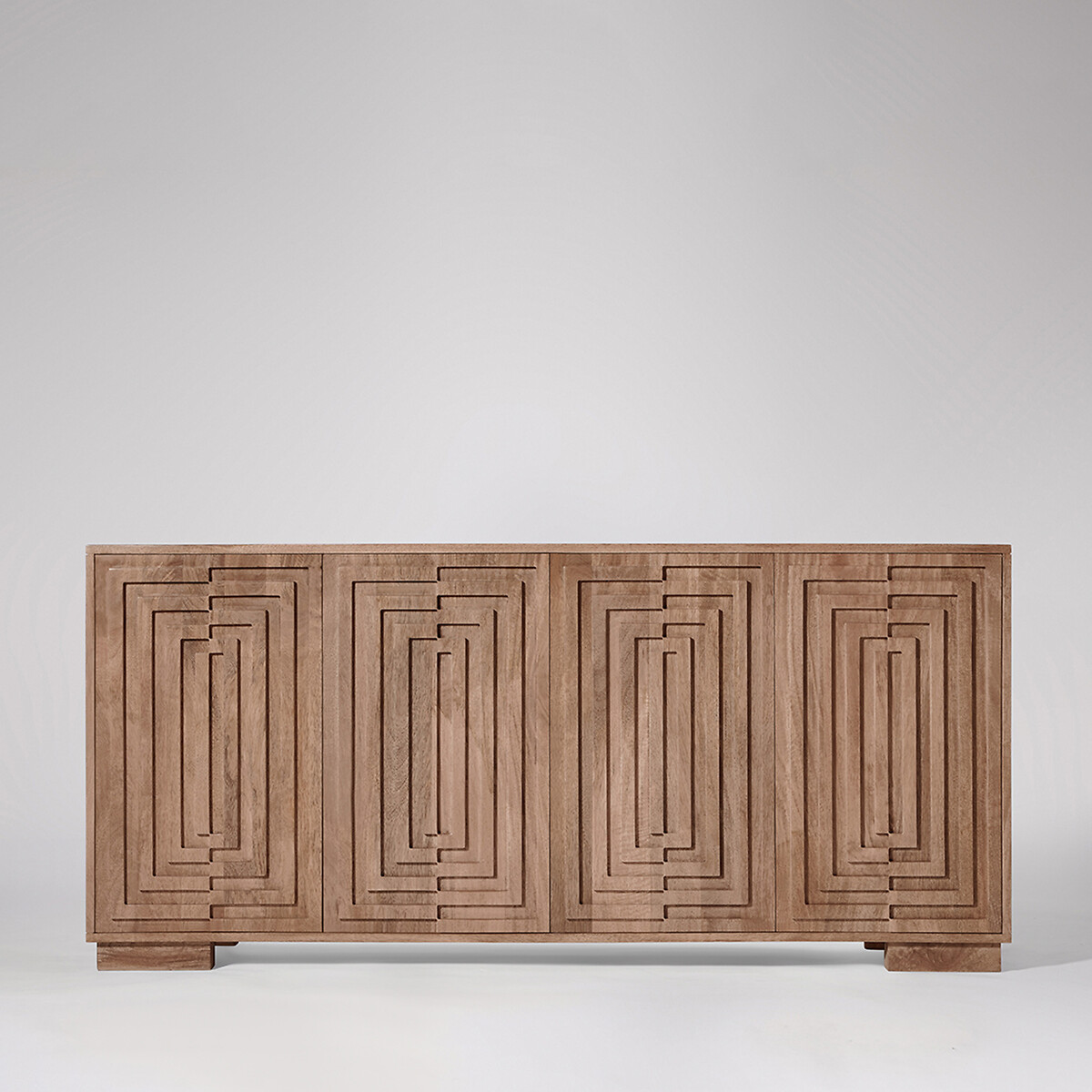 Isola Mango Wood 4 Door Sideboard light wood, SWOON