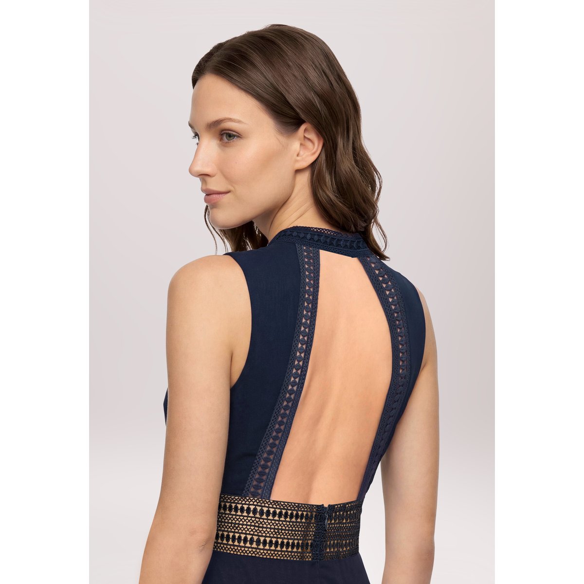 Robe de soirée dos-nu night sky, VERA MONT