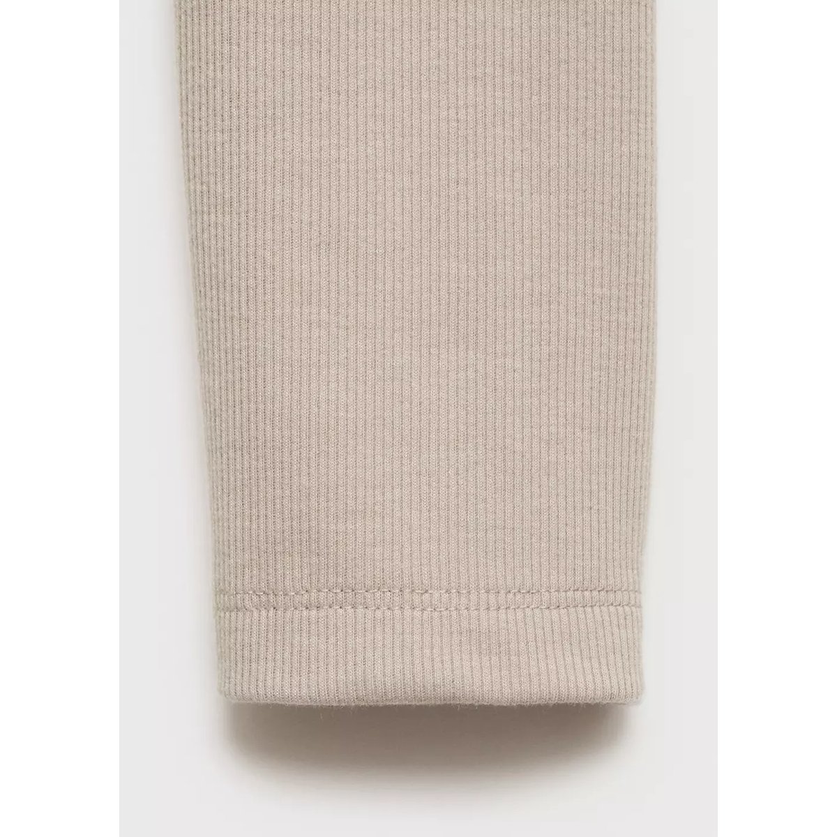 T-shirt maille côtelée boutons gris clair/pastel, MANGO