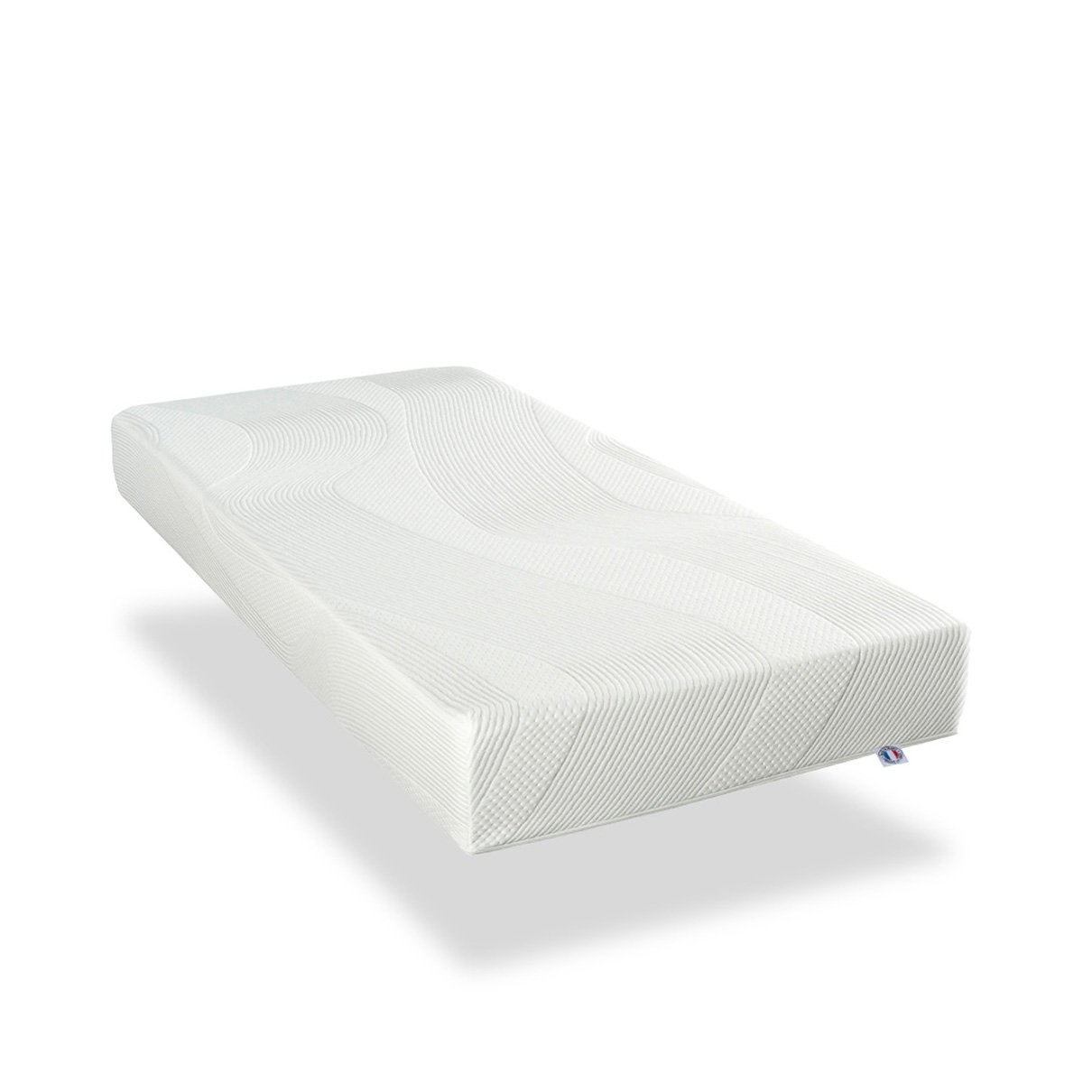 Matelas Mousse Paris 90x190 cm Accueil Mémoire de forme blanc, BELLECOUR