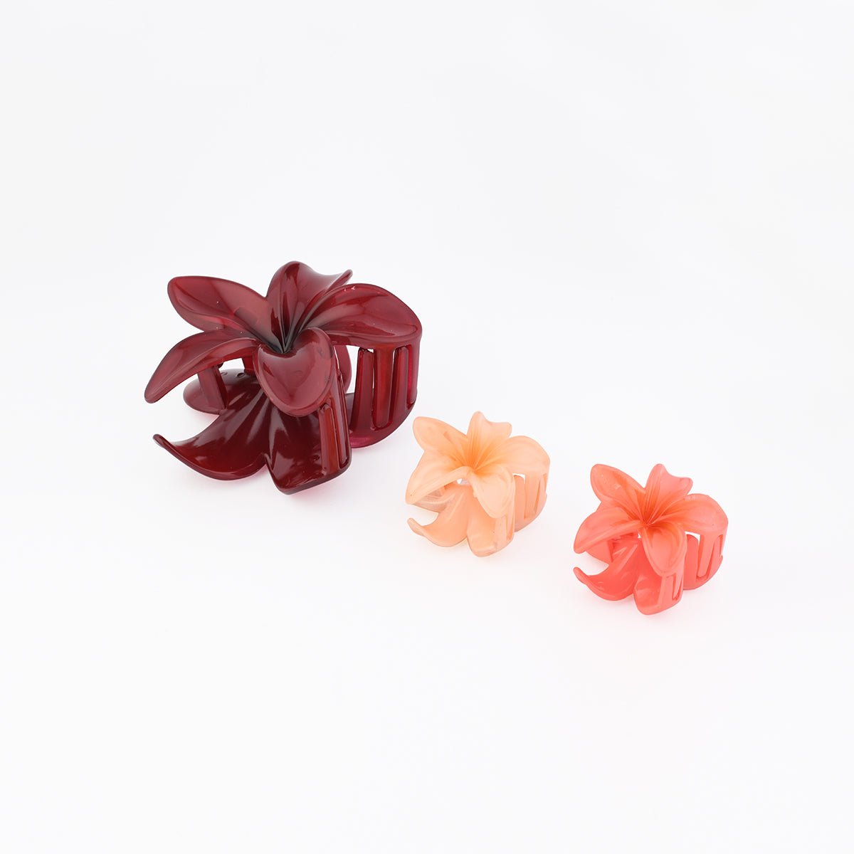 Set de 3 pinces cheveux fleurs tropicales aucun, BALABOOSTE