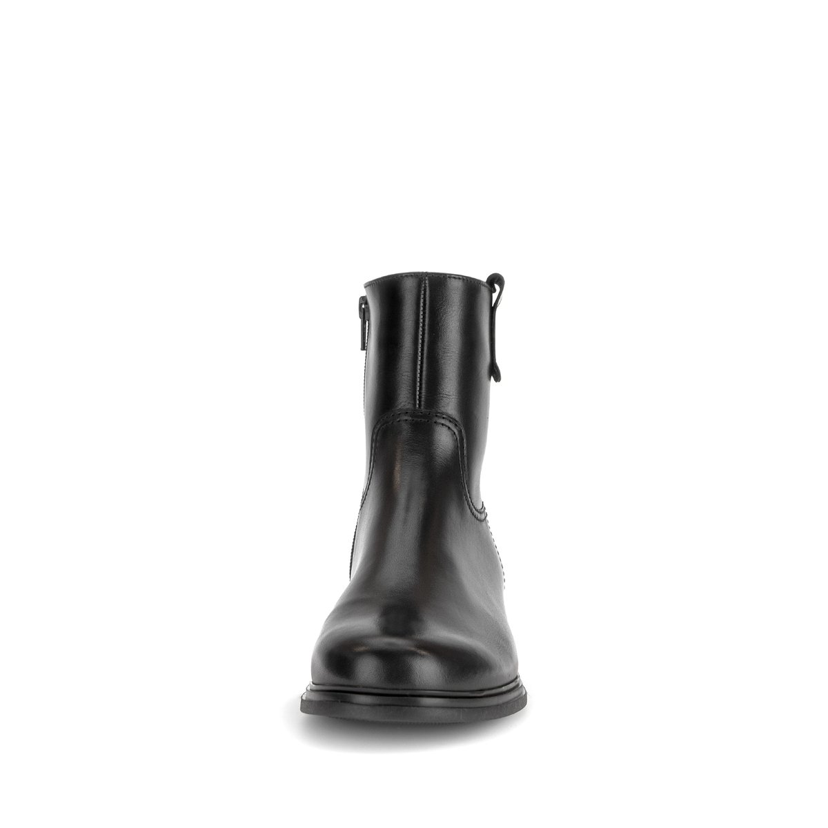 Bottines en cuir lisse à talon décroché noir lisse, GABOR