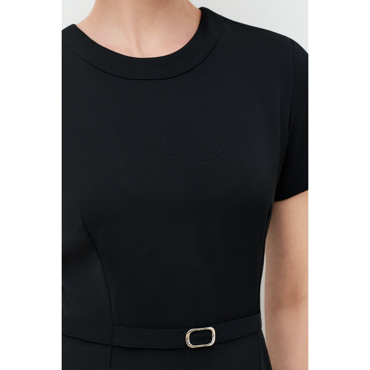 Robe longue près du corps RBIJOU noir, CAROLL