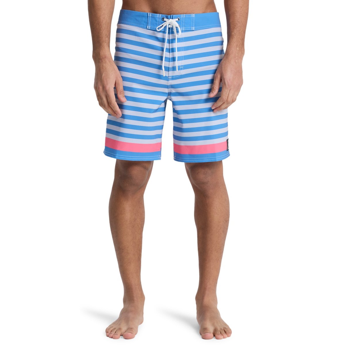 Boardshort ORIGINAL BTZ STRIPE 18" bleu riviera biarritz stripe, QUIKSILVER