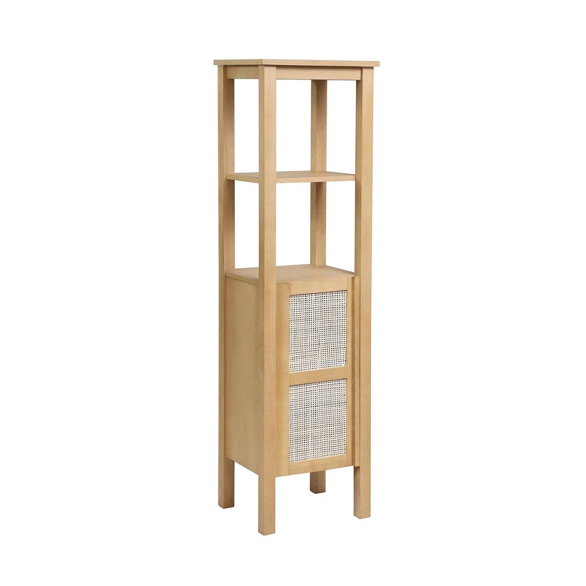 Colonne de salle de bain cannage chêne NESTO bois, MOB IN